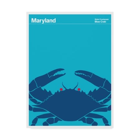 Print Collection - Artist 'Blue Crab Maryland' Canvas Art,18x24